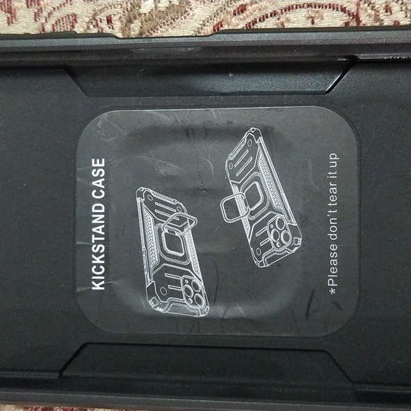 Galaxy A22 5G black kickstand phone case - Picture 4 of 11